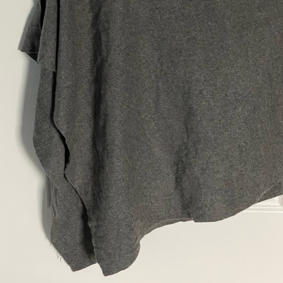Red Envelope Dark Gray Cashmere Poncho Sweater - 47129 - Picture 6 of 16